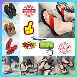 Designer Ca ual Pla1tform Slides Slippers Men Woman anti slip wear-resistant weight breathable super soft soles flip flop Flat Beach sandals side GAI