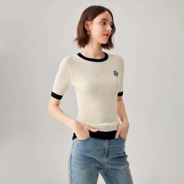 Korean Dongdaemun High Quality New 2024 Summer Knit Blouse Top Woman T-Shirt Popular Youthful Woman Clothes