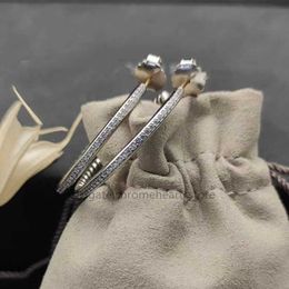 Silver Plated Huggie Designer Earrings with CZ Zircon Gold Ear Hoops Cartilage Earring Dimond for Women Round Luxurys Earring Piercing Jewelry