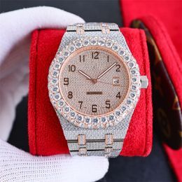 Babysbreath diamond watch men watches Steel Relojes 42mm 3120 automatic mechanical movement motre be luxe luxury watch wristwatches Relojes 03