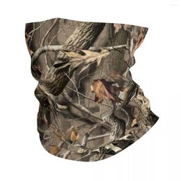 Bandanas Real Tree Camouflage Camo Pattern Bandana Neck Warmer Men Women Winter Hiking Ski Scarf Gaiter Face Cover