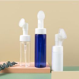 Storage Bottles Jars Soap Foaming Bottle Facial Cleanser Foam Maker With Sile Clean Brush Portable Facewashing Mousse Drop Deliver Dhrhu