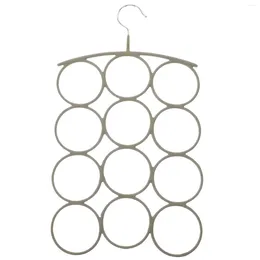 Hangers Coat Scarf Rack Iron Holder Storage Ring Clothes Household Wardrobe Organiser Ties Child