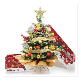 Christmas Decorations Mini Tree Package Desktop Decoration Source Factory 2024 Year
