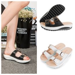 Designer Sandal Slipper Slide Shoe Mens Womens Buckle Classic Mens Fashion Sandal size 35-42 GAI Fashion Floral Slipper black whites pink blues