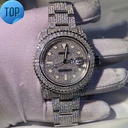 Mosang stone is full of stones shiny watches for men and women designer of luxury custom electronic transmission in 2023.