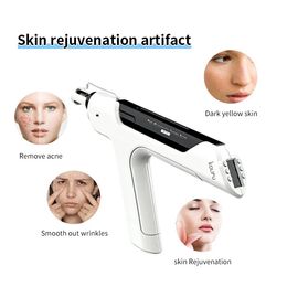 Nano Microneedle Therapy System RF Injection MTS Hydra Pen Meso Gun Face Skin Care Mesogun for Skin Rejuvenation Facial Lifting Anti Aging