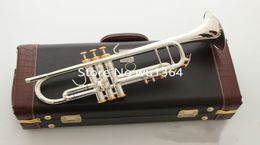 Sell LT180S37 Trumpet B Flat Silver Plated Professional Trumpet Musical Instruments with Case 8955621