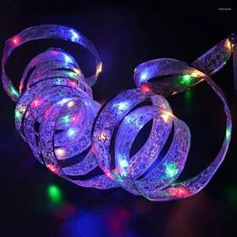 Party Decoration Qianxiaozhen 4 Metres Ribbon Design Decorative LED Lights Small String Wedding For Home Birthday Kids