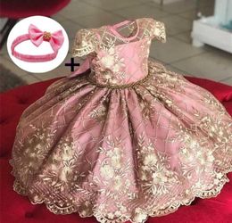 12M Baby Girl Clothes Formal 2 Years Old Birthday Party Dress for Girls Christening Gown Vestido Infantil245T6343672