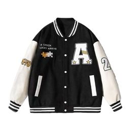 Wholesale High Quality Chenille Embroidery Patch Men's Leather Sleeve Bomber Baseball Letterman Varsity Jackets For Men 46 46