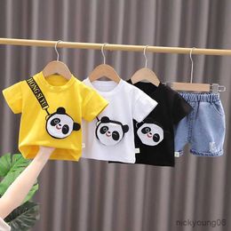 Clothing Sets NEW Baby Boys Summer Wear Newborn Children Clothing Boys Short Sleeve Cartoon T-Shirt Short Pants Tracksuit Suit 2pcs/Set