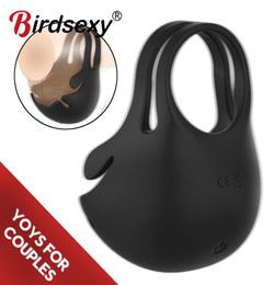 9 Modes Vibrating Penis Massager Ring Dildo sexy Toys for Men Scrotum Male Cage Testicle Bondage Vibrators5395509