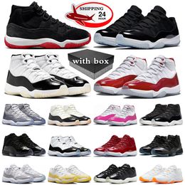 j11 With Box jumpman 11 11s basketball shoes mens trainers Bred Velvet Gratitude Cherry women sneakers outdoor sports