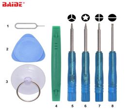 Mini Screwdriver Set 7 Pcs 8 in 1 Repair Open Tools Set With 06Y 08 Pentalobe 15 Phillips Slotted For iPhone 4 5 6 7 8 Plus X X2123928