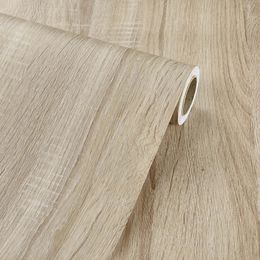 Adesivos de pvc de grão de madeira para móveis de mesa de guarda-roupa à prova d'água papel de parede autoadesivo decoração de casa papéis de parede 240312