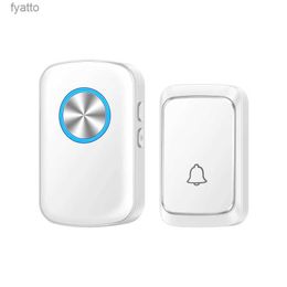 Doorbells Smart 433mhz Wireless Doorbell Home Welcome Waterproof 300m Remote LED light Door Bell Chime EU UK US PlugH240316