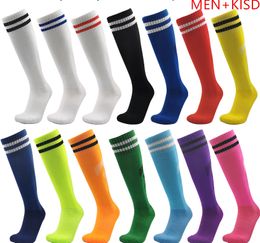 New 2324 Anti-slip Soccer Socks Men Women Outdoor Sport Grip Football Socks Thick towel-soled football socks for men+kids