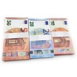 Fake Money 10 20 50 100 200 500 Euros Realistic Toy Bar Prop Money Copy Movie Money Faux-billet 100PCS/Pack