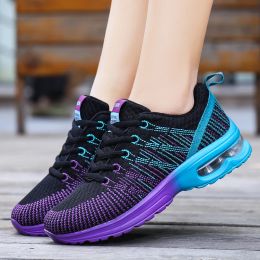 Boots Women's Casual Fashion Air Cushion Lightweight Training Shoes Mesh Breathable Sneakers Running Shoes
