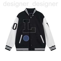Men's Jackets Designer Jacket Heavy craft towel embroidery pattern Fashion Trend Autumn and Winter Patchwork Leather Baseball Jersey DUPX