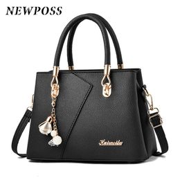 poss Famous Designer Brand Bags Women Leather Handbags Luxury Ladies Hand Bags Purse Fashion Shoulder Bags 240309