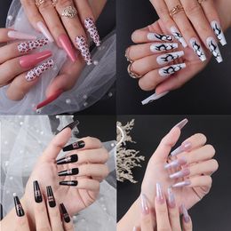 New Wearable Nail Rings Press on Elegant Rhinestone Alloy Nail Rings Adjustable Perfect Gift Manicure Nail Art Beauty nail extensions