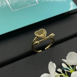 Ring Designer Rings Jewellery Solid colour letter diamond design Rings Gifts Jewellery Temperament Versatile Styles Gift Box size 6-10