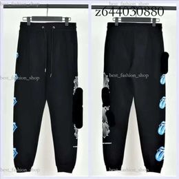 2024 America Street Chromees Hearts Mens Sanskrit Printing Pants Sanskrit Alphabet Autumn Womens Cross Ch Sweatpants Horseshoe Letter Print Trousers M-2XL 449