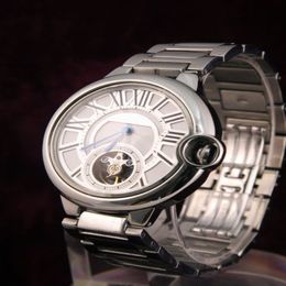 Stainless steel watch for man Automatic steel watch white face 021308N