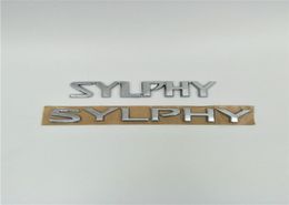 For Nissan Sylphy Emblems Rear Trunk Tail Logo Letters Nameplate Car Stickers2259574