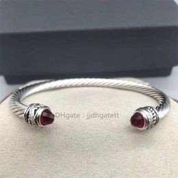 Handmade Crystal Designers Bracelet Women Light Luxury C-shaped Opening Adjustable Handpiece Bracelets 2024 Trend 925 Sterling Silver Top Quality Fashion Jewellery