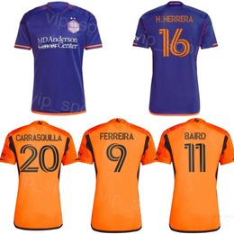 Houston Dynamo Soccer Jerseys 24-25 Men 20 CARRASQUILLA 18 ALIYU 17 SEGAL 16 HERRERA 25 DORSEY 32 KOWALCZYK 8 BASSI QUINONES ESCOBAR CLARK RAINES Football Shirt Kits