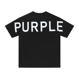 purple t-shirt brand Mens Women Loose Clothing Luxury Designers Short Sleeve Spring Summer Tide letter printed MF6W