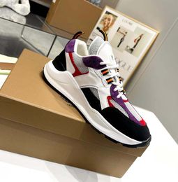 With BOX designer Shoes Reflective Sneakers Vintage Suede Leather Trainers Casual sports running shoes Mesh Fiber Ivory Runner 38-45 Size Multicolors LOGO Low Tops
