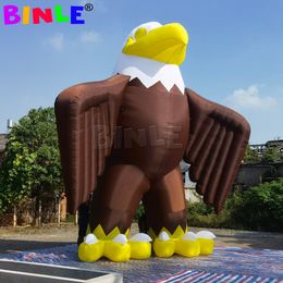 Custom 26ft giant Inflatable Eagle balloon flying Hawk mascot for Outdoor Advertising
