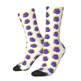 Men's Socks Happy Funny Compression Eggplants Retro Harajuku Vegetable Party Hip Hop Novelty Casual Crew Crazy Sock Gift Printed