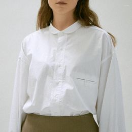 Women's Blouses 2024 Cotton Women Shirts Button Up Streetwear Long Sleeve Top Elegant Blouse Roupas Femininas