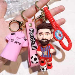 Keychains Lanyards Attack Giant Keychain Car Keychain Pendant 3d Doll Jewellery Accessories Cartoon Anime Figure Y240316