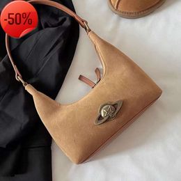 Factory Stores Korean Version Denim Niche Underarm Bag for Women 2024 New High-end Texture Shoulder Commuting Handbag