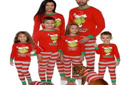 Christmas Family Matching Outfits Sleepwear Clothes Cartoon Print Pajamas Nightwear 2011281648216