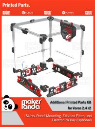 Dresses Makerpanda Voron 2.4 R2 Additional Printed Parts Pack Printed in Esun Abs+ Skirts Panel Mounts Filter Voron 2 4 Maker Panda