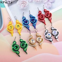 Dangle Chandelier 2023 new Vintage Soutache Handmade water drop earring pendant for women Dangle Charms Accessories Bohemian Fashion Jewelry 24316