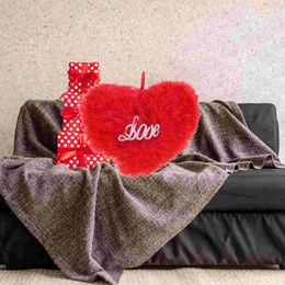 Pillow Santa Gifts Heart Shape Commemorate Office Decoration Love Valentine Libros Decorativos