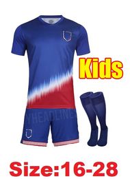 Usa Soccer Jersey Usa Jersey S-4Xl USAS PULISIC Soccer Jerseys 2024 2025 Copa America 24/25 Home Away Kids Football Shirts Men Player Version SMITH 774 274