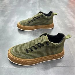 Casual Shoes 2024 Arrival Suede Men S Spring Autumn Fashion Comfortable Breathable Woven Single For