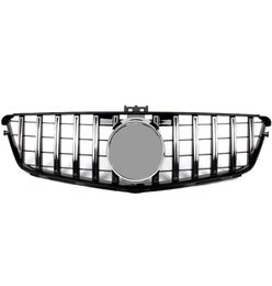 For C CLASS W204 GT Mesh Grilles ABS Material 20072014 Racing Grills Replacement Kidney Grille Front bumper7295203