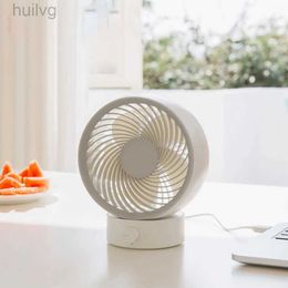 Electric Fans Fan Portable Air Conditioner USB Mini Silent Chargeable Desktop Strong Wind Creativity Gift Round Fresh Power Saving 240316