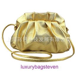 Bottgss Ventss Designer Pouch Shoulder bags online shop Fashionable solid Colour pocket grip bag with metallic feel With Real Logo