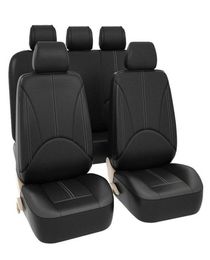 Car Seat Covers Full Set Faux Leather Automotive Front and Back Seat Protectors for Car Truck SUV6437470